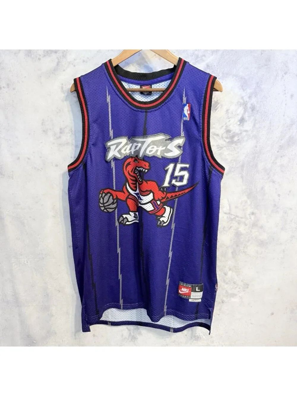 Vintage Nike Vince Carter Toronto Raptors Jersey Mens Large